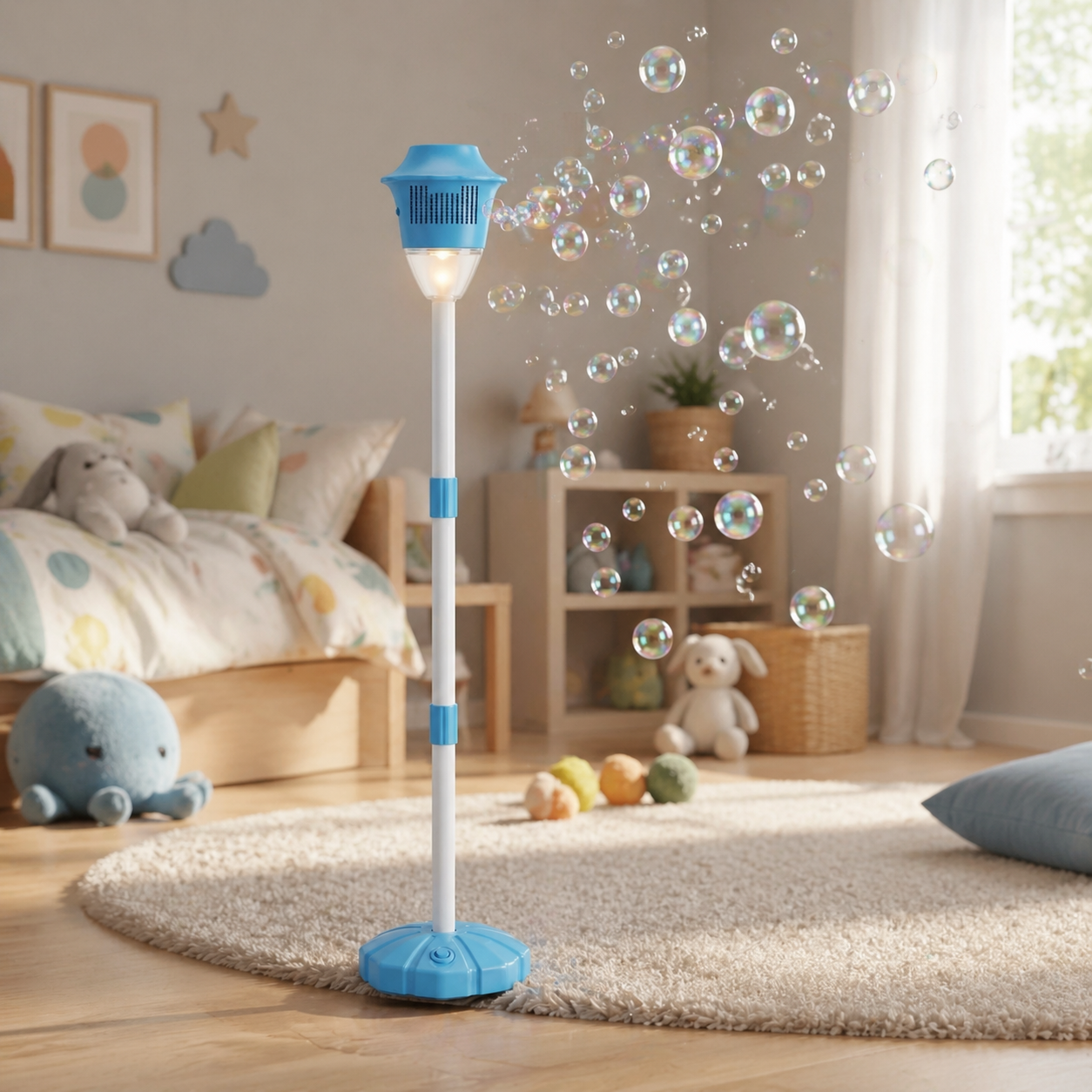 Buballoon bubble lamp in a child bedroom